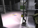 Same as above, but providing a good view of the Confed insignia on the mech bay floor.