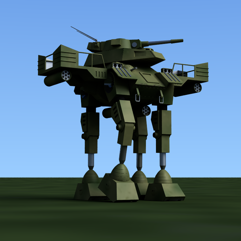 Goliath with infantry platforms attached