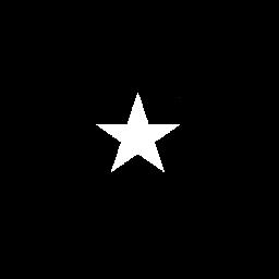 a white star