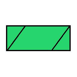 a green bar with a diagonal green stripe