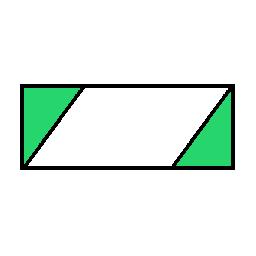 a green bar with a diagonal white stripe